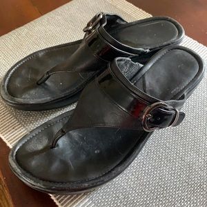 Cole Haan Nike Air Wedge Sandals Black 8.5